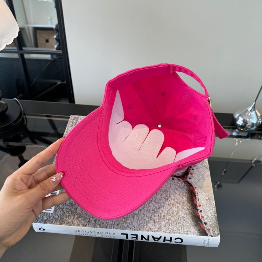 💖 Acne Studios Pink Square Logo Dad Hat Cap - Picture 6 of 8